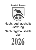 Nachtragssatzung und -plan Grambek 2026
